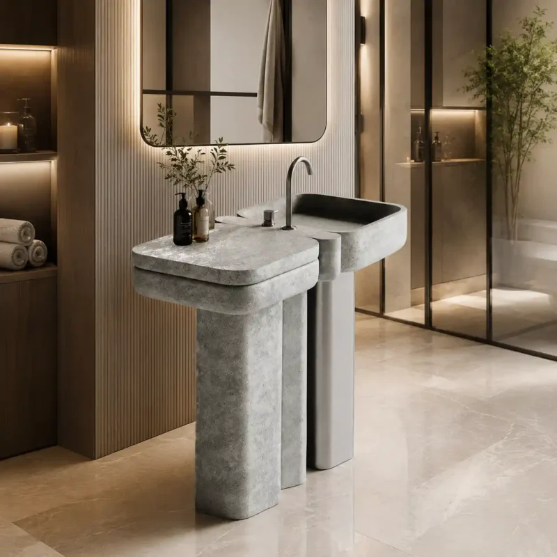 Orbit Stone Freestanding Basin