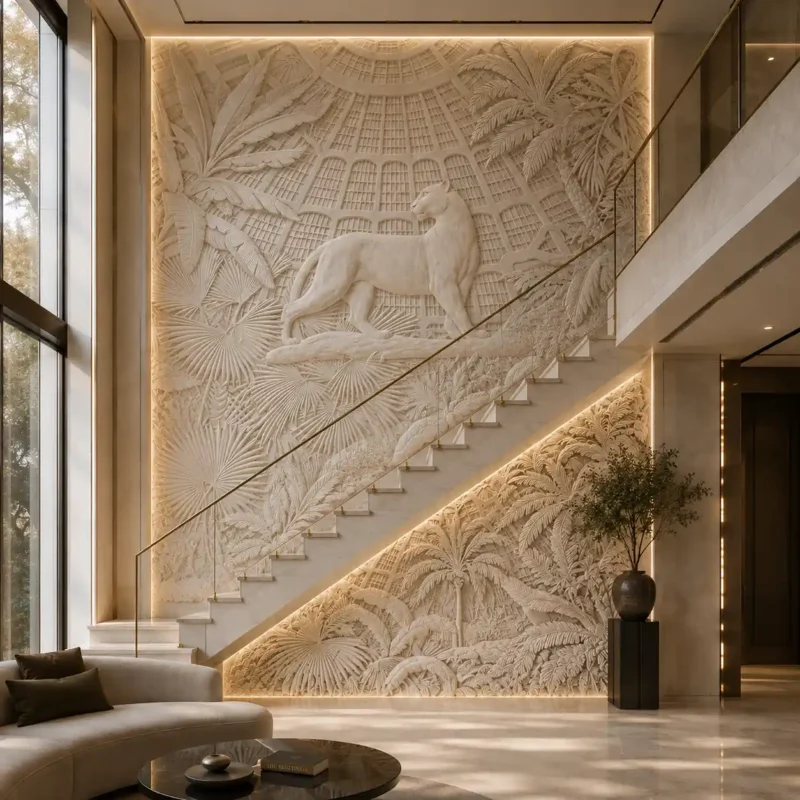 Tropical Canopy Relief Panel