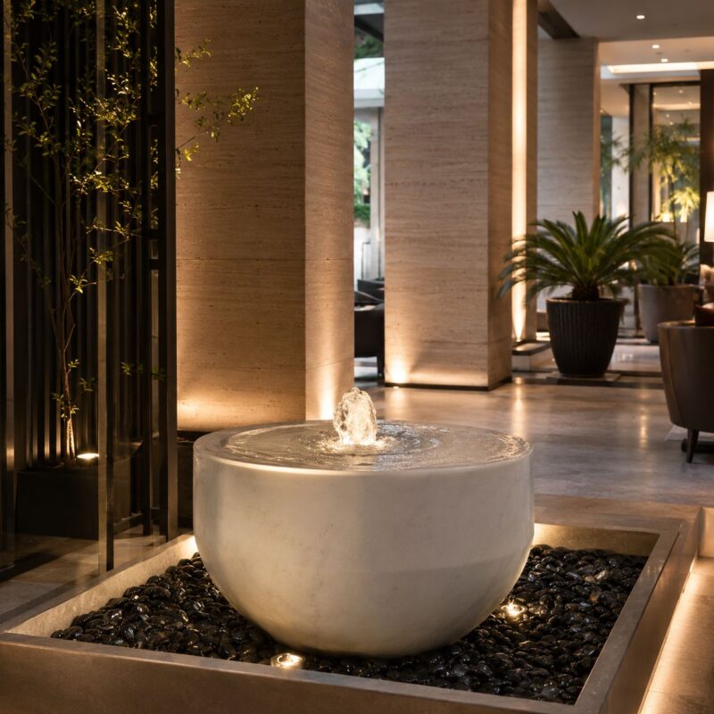 Luna Marble Bowl Fountain