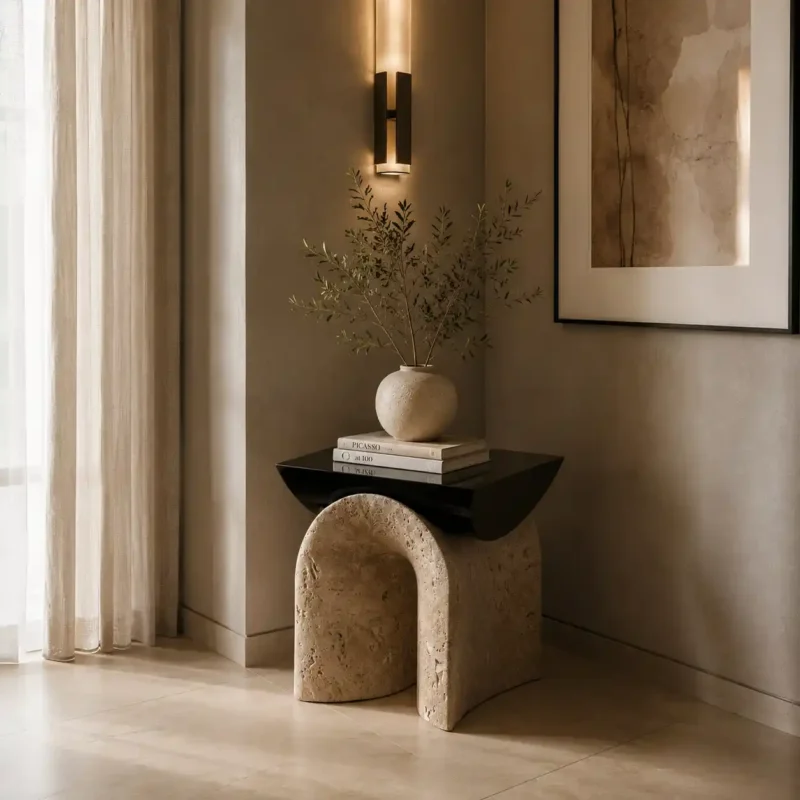 Arch Noir End Table