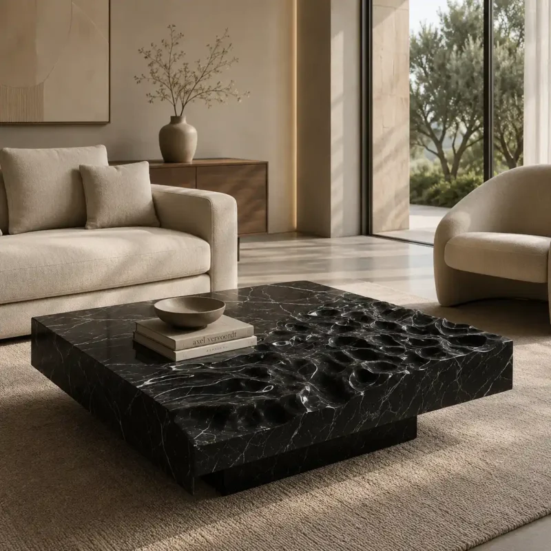 Obsidian Crater Coffee Table