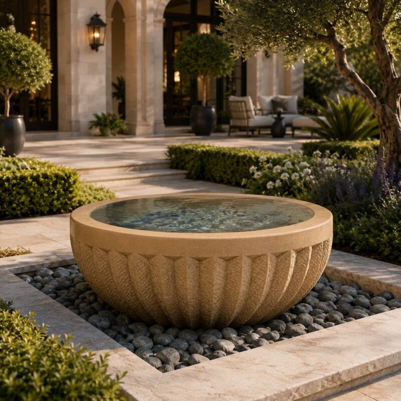 Serene Lotus Bowl Fountain
