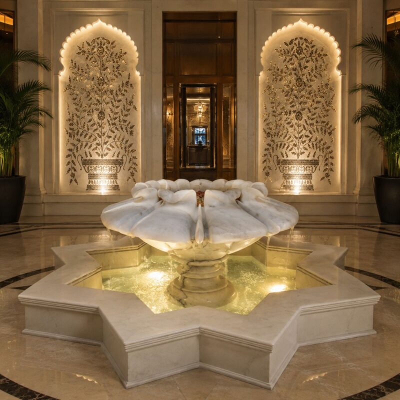 Royal Lotus Marble Fountain