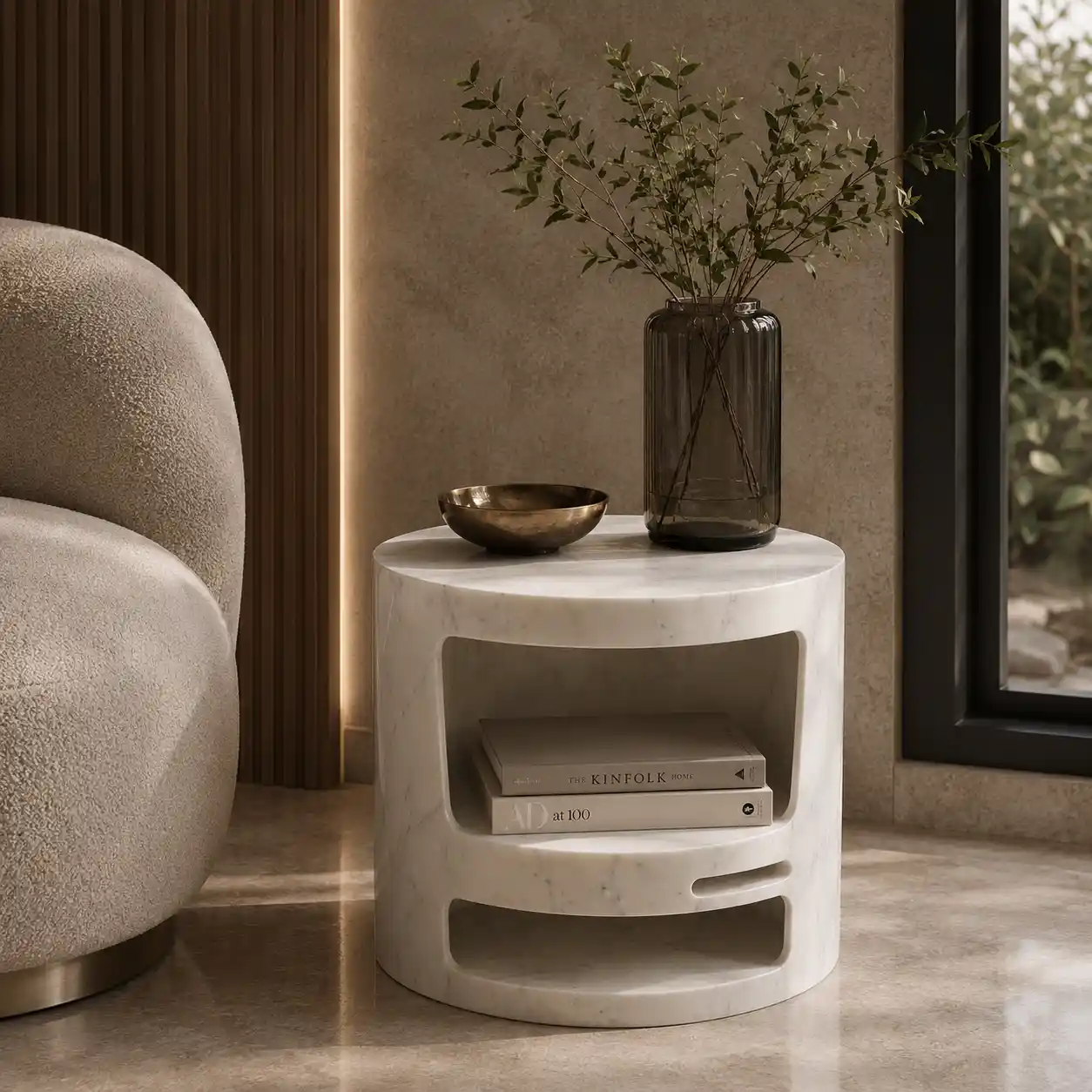 Monolith Storage End Table