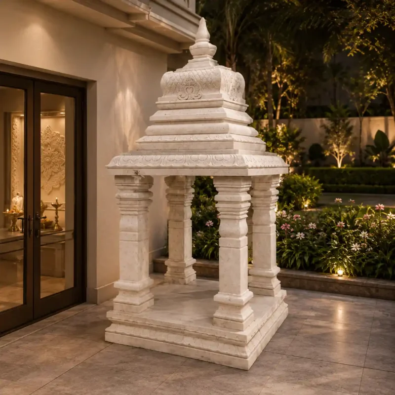 Heritage Outdoor Vietnam White Marble Temple