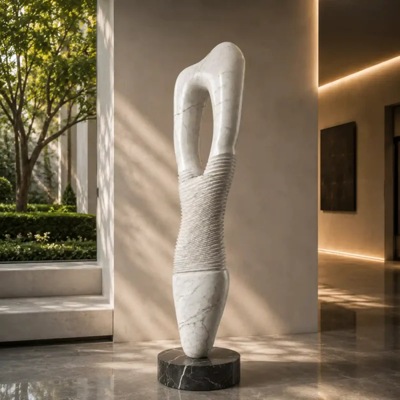 Infinity Loop Marble Sculpture