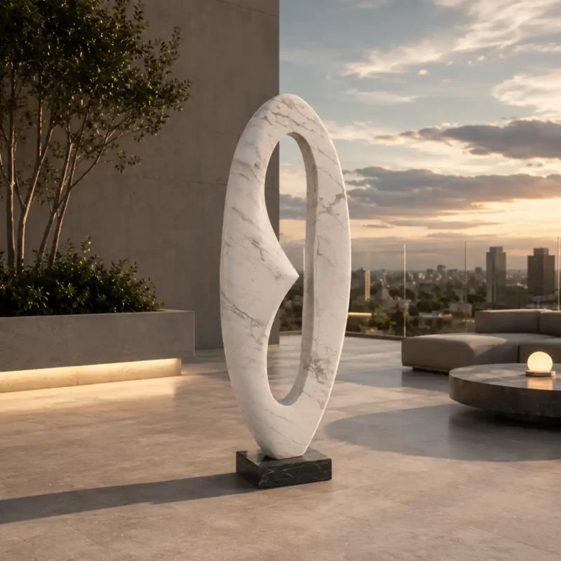 Eclipse Portal Marble Sculpture