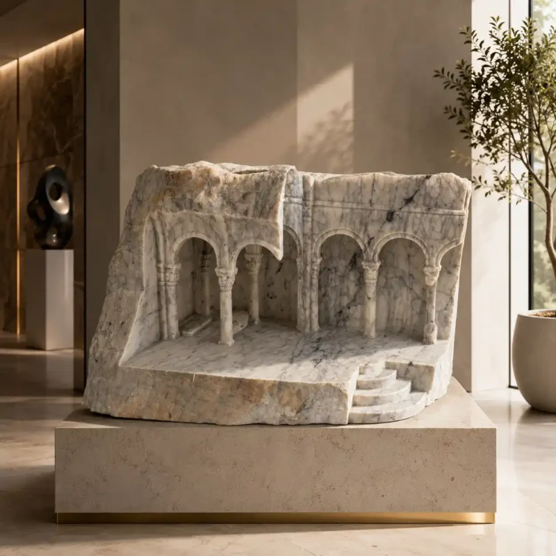 Marble Architectural Ruins Sculpture