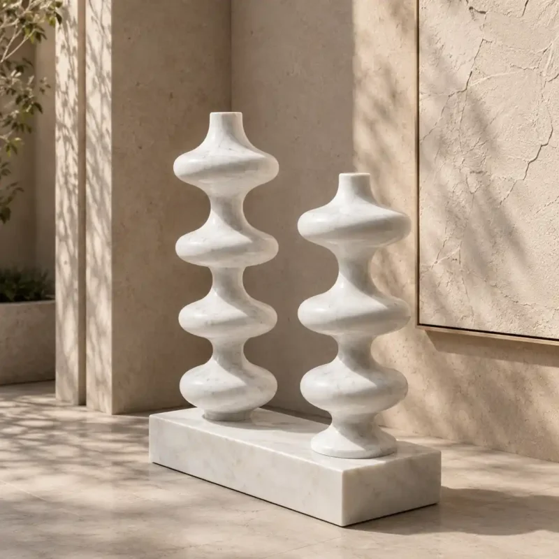 Harmony Totem Marble Sculpture
