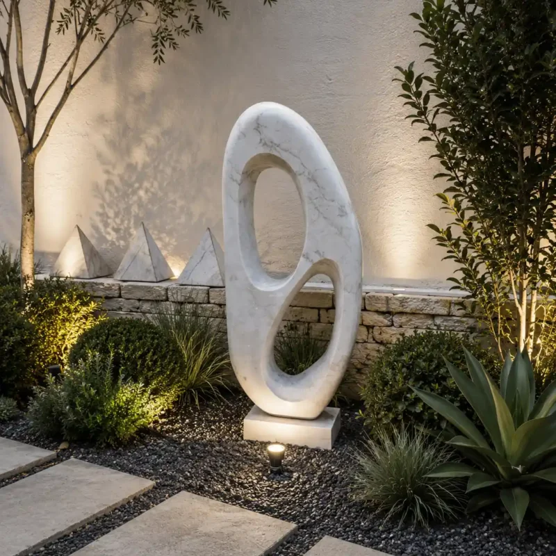 Infinity Loop Marble Sculpture