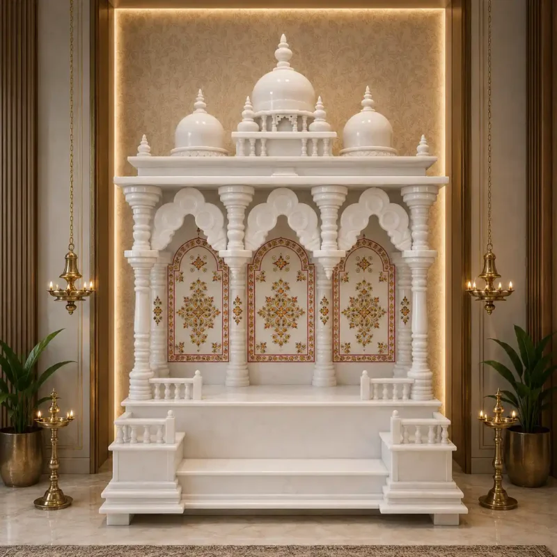 Royal Shikhara Vietnam White Marble Home Temple