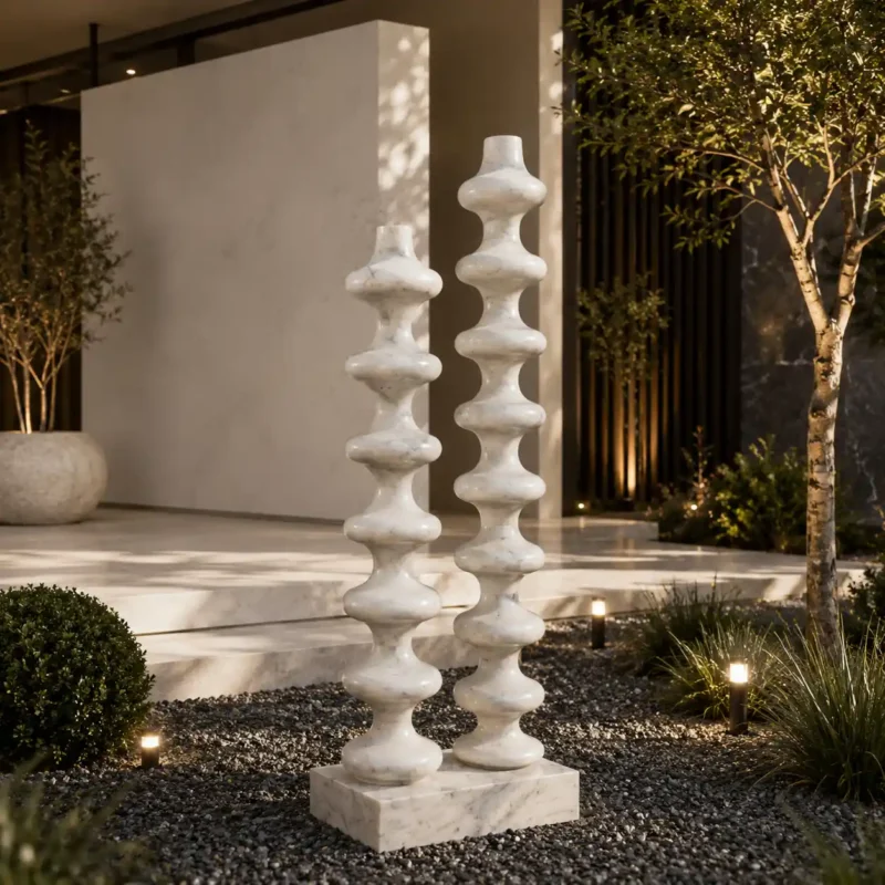 Harmony Totem Marble Sculptures