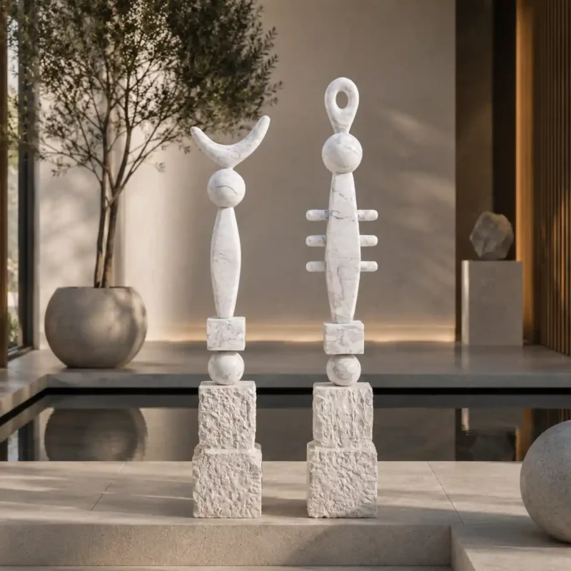 Harmony Totems Marble Sculpture Set