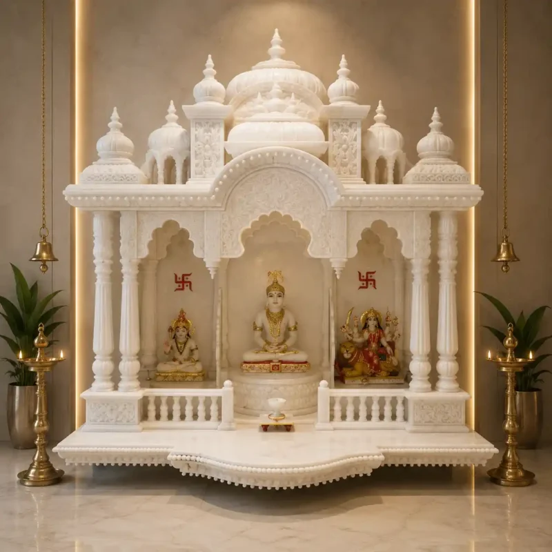 Royal Shikhar Vietnam White Marble Mandir