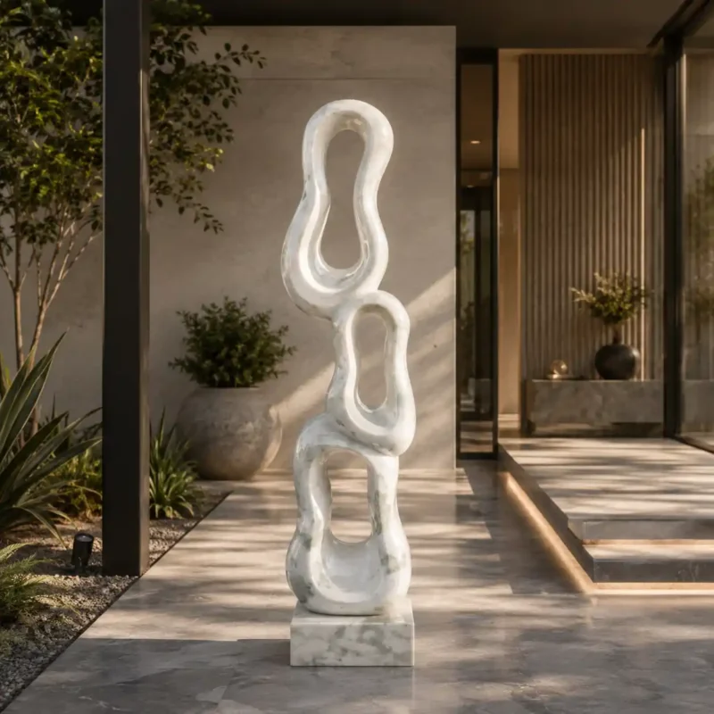 Infinity Flow Marble Sculpture