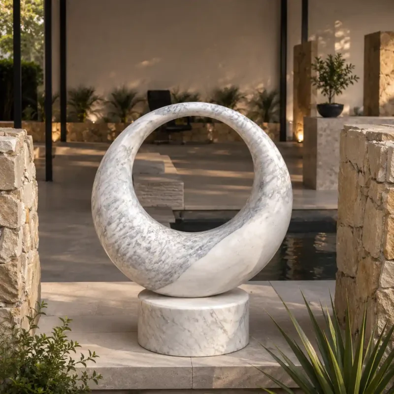 Eternity Loop Marble Sculpture