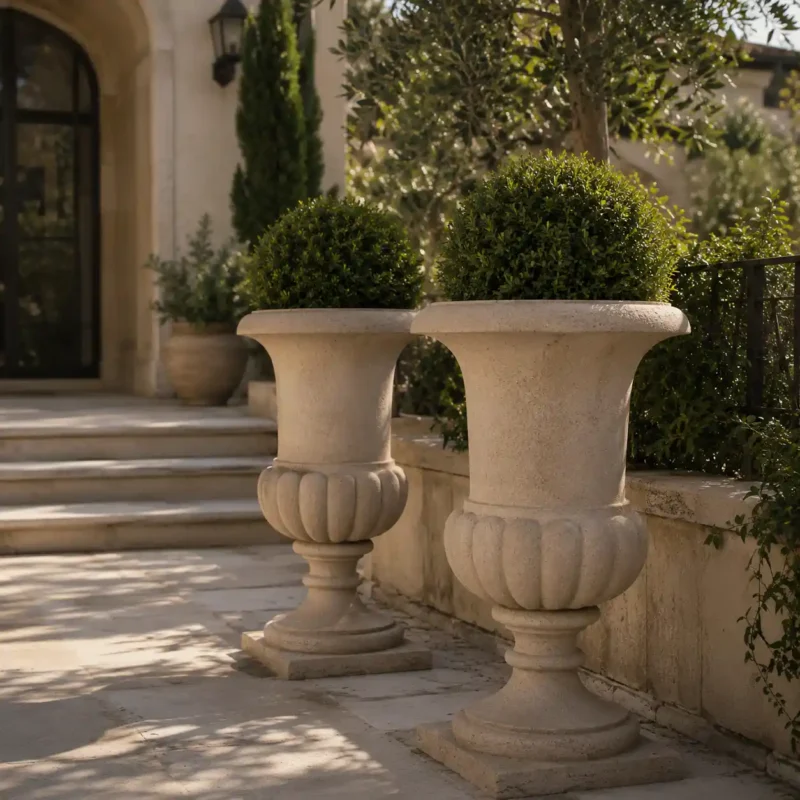 Classic Stone Garden Urn Planter