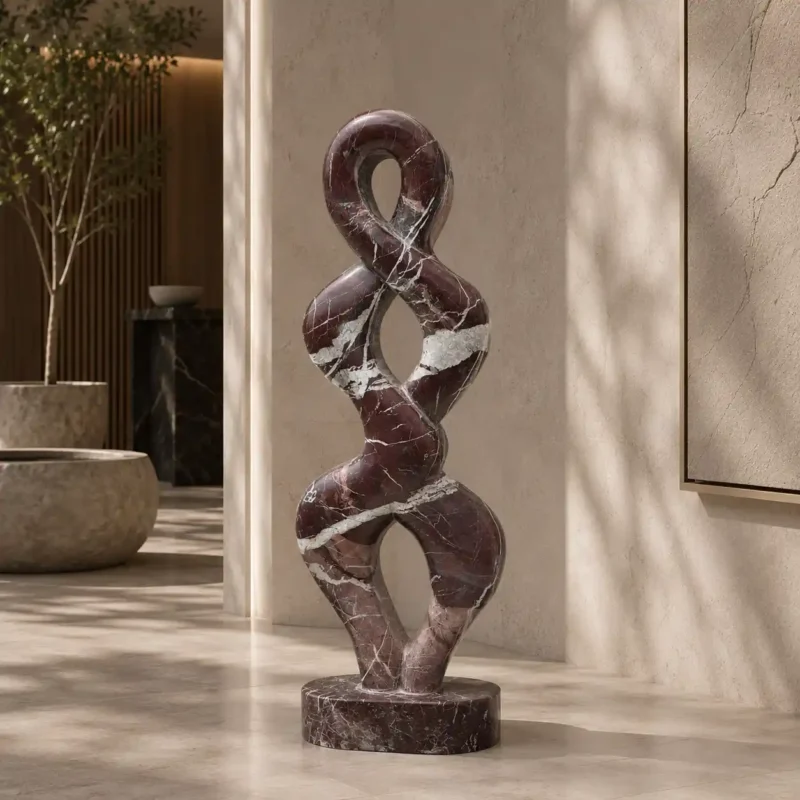Eternal Twist Marble Sculpture