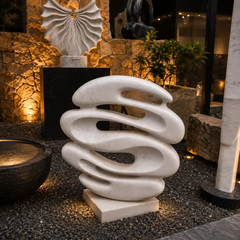 Fluid Harmony Marble Sculpture