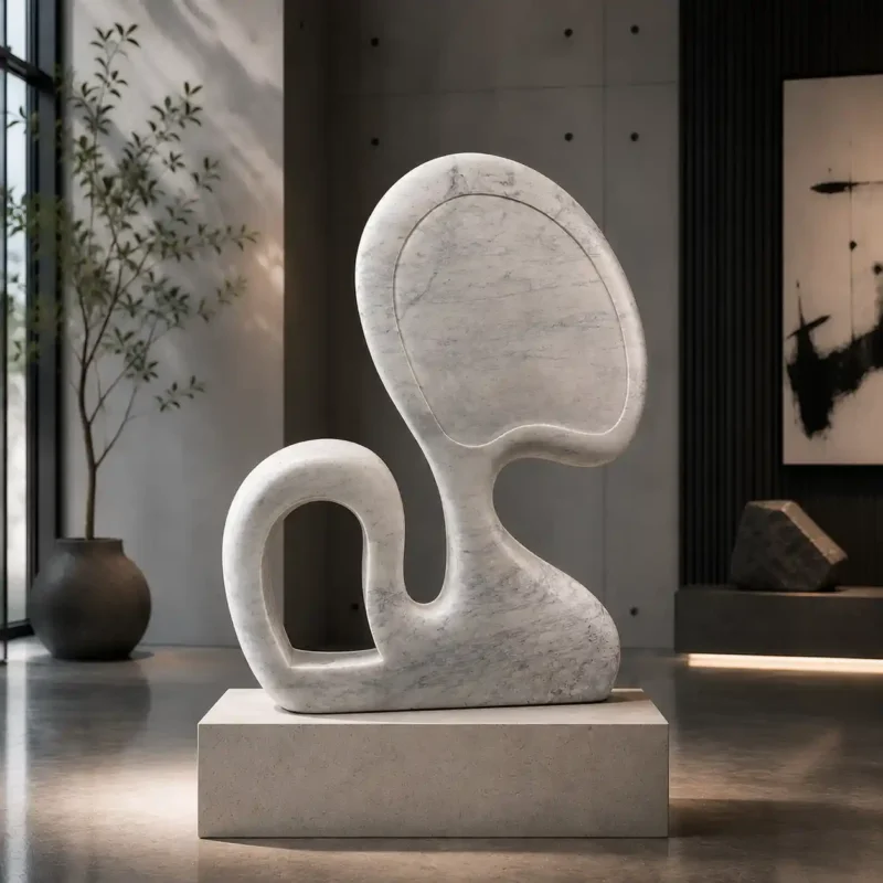 Ethereal Form Marble Sculpture