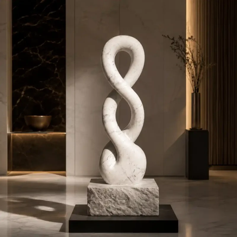 Infinity Flow Marble Sculpture