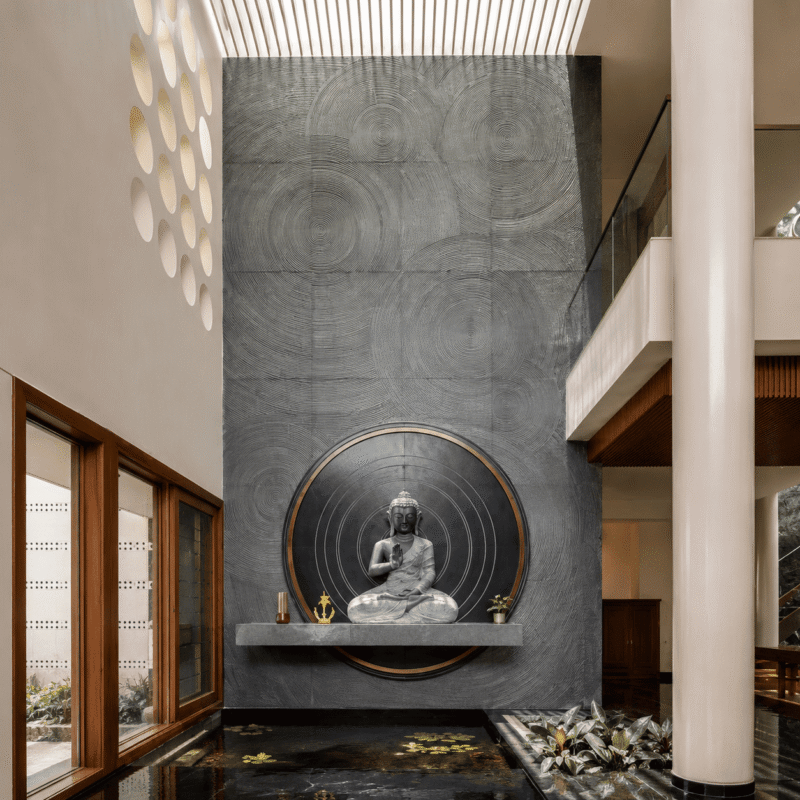 Zen Circle Basalt Wall Panel