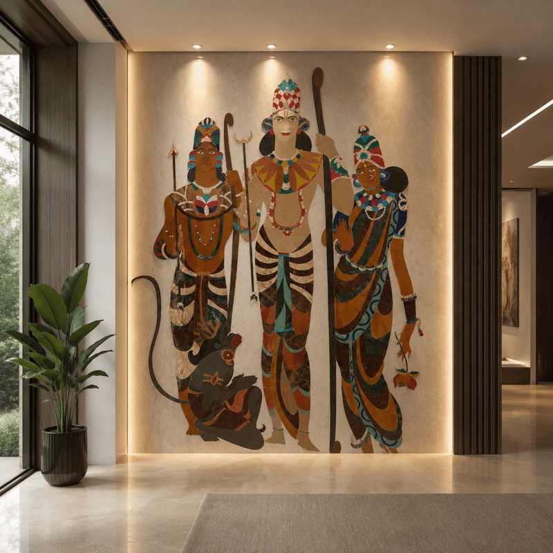 Ram Darbar Stone Inlay Mural