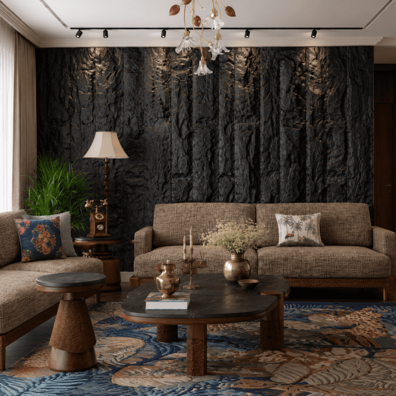 Basalt Rock Face Textured Wall Panel