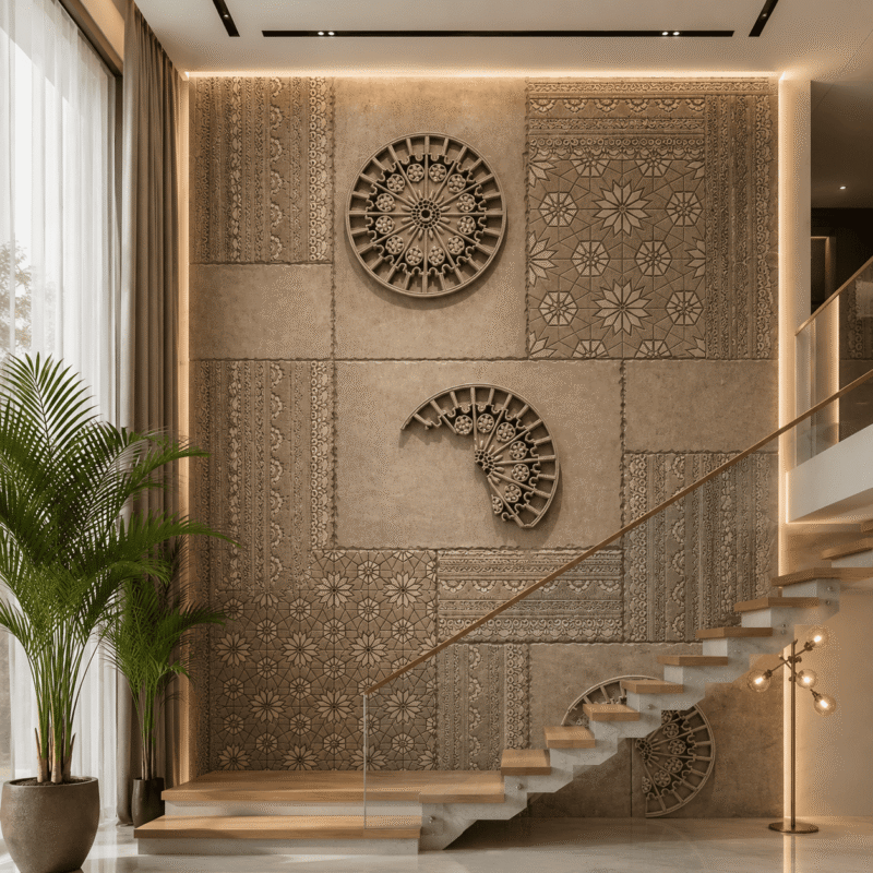 Heritage Mosaic Stone Wall Panel