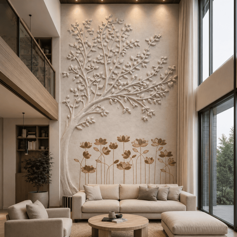 Tree of Serenity Marble Wall Panel