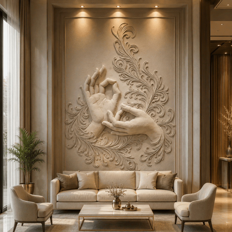 Mudra Harmony Marble Wall Panel