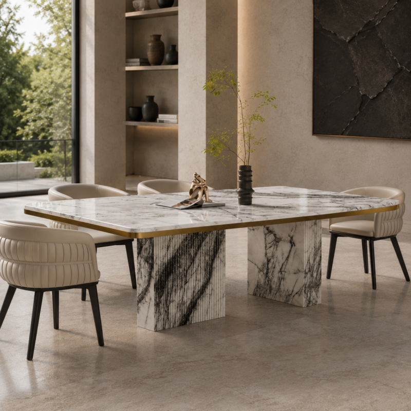 Aurelia Marble Dining Table