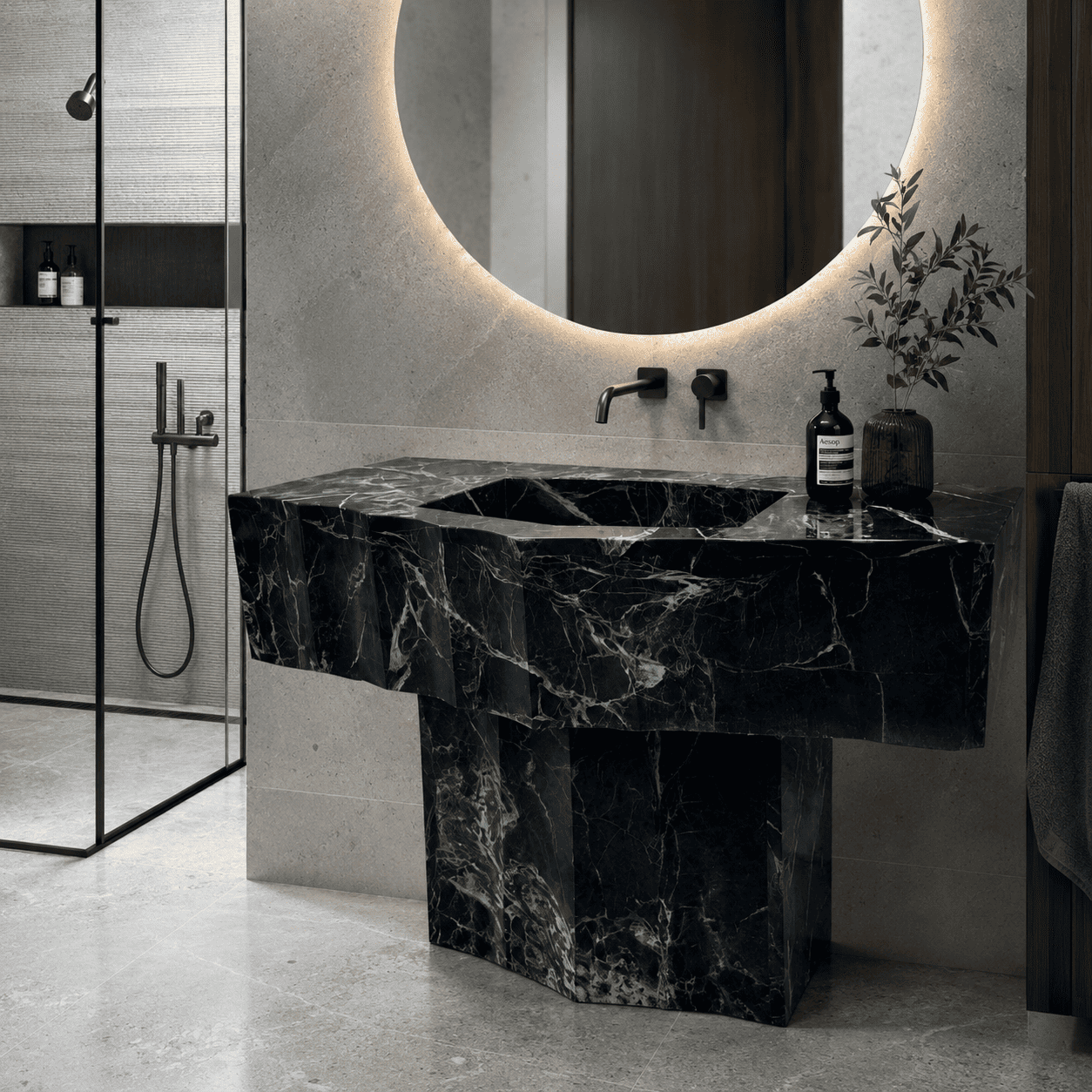 Nero Verde Monolith Vanity
