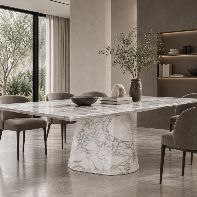 Obelisk Marble Dining Table
