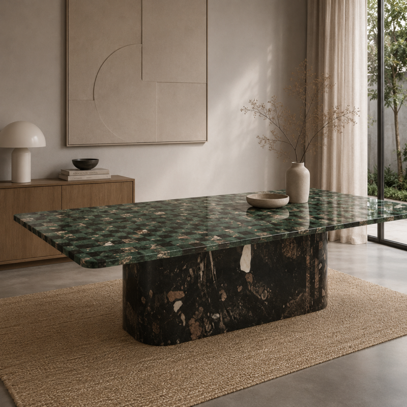Verde Mosaic Dining Table