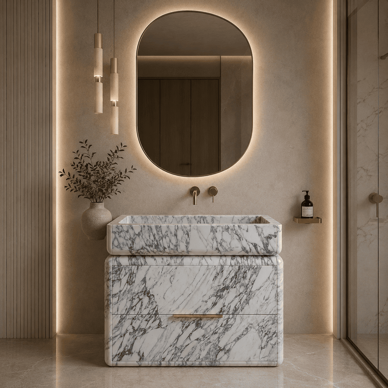 Arabescato Élan Marble Vanity