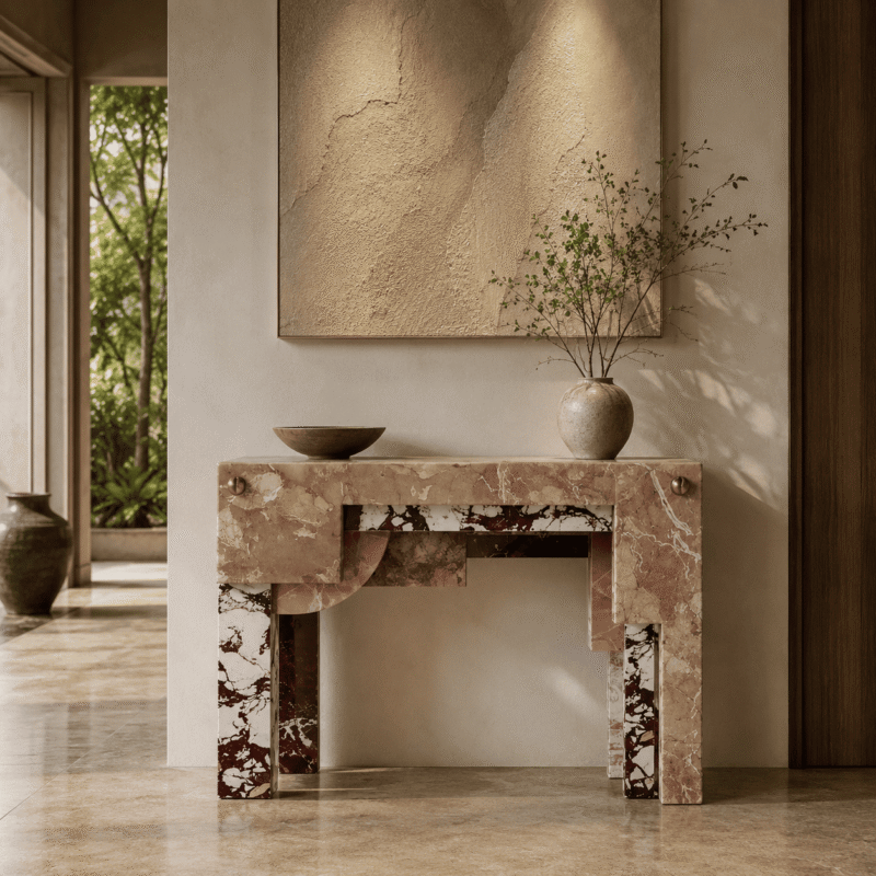 Atelier Mosaic Marble Console Table