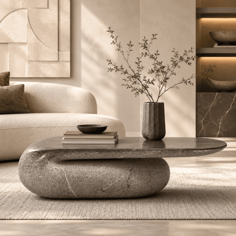 Monolith Flow Marble Coffee Table