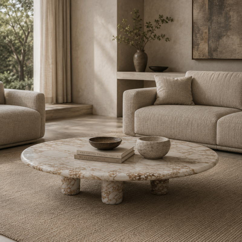 Calacatta Viola Stone Coffee Table