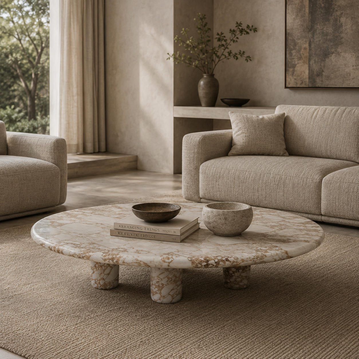 Calacatta Viola Stone Coffee Table