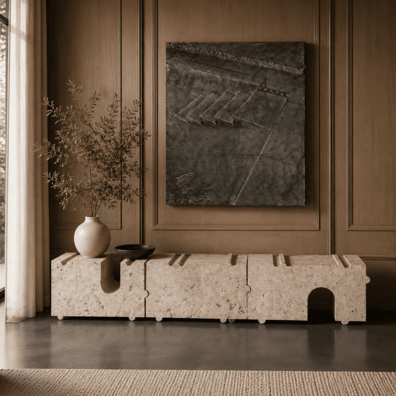 Modulo Travertine Sideboard