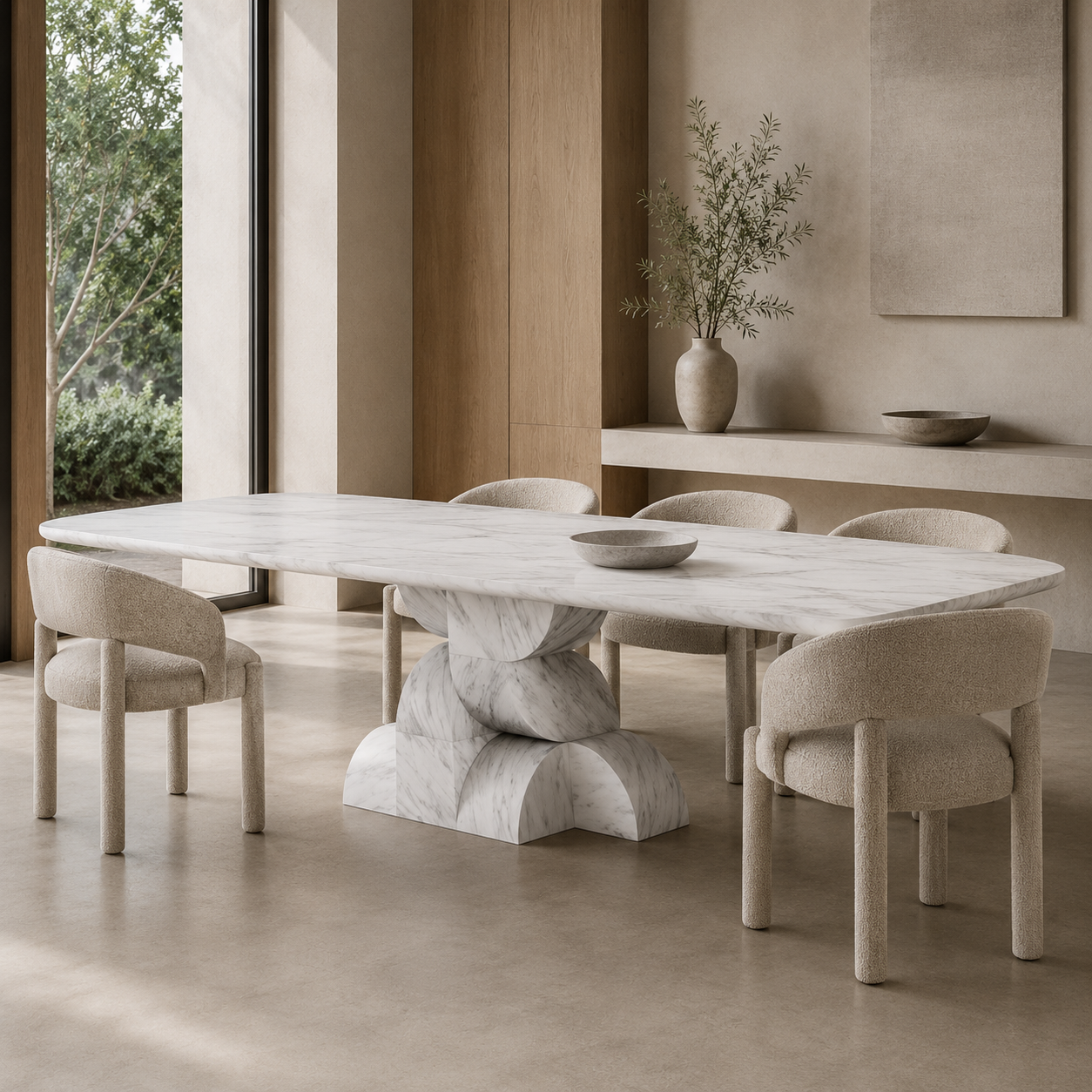 Helix Marble Dining Table