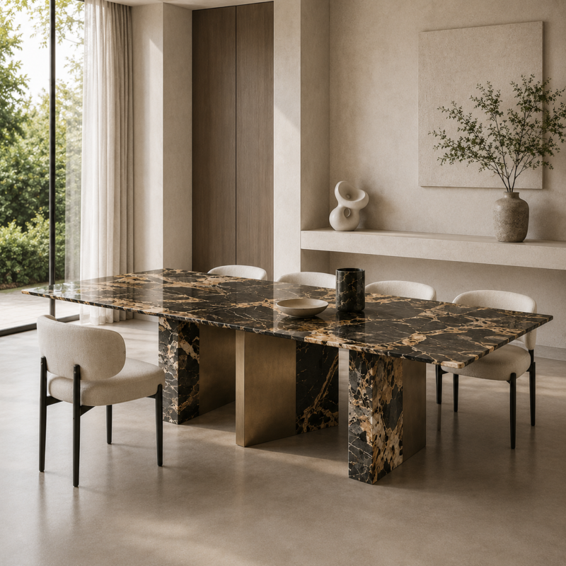 Noir Portoro Prestige Dining Table