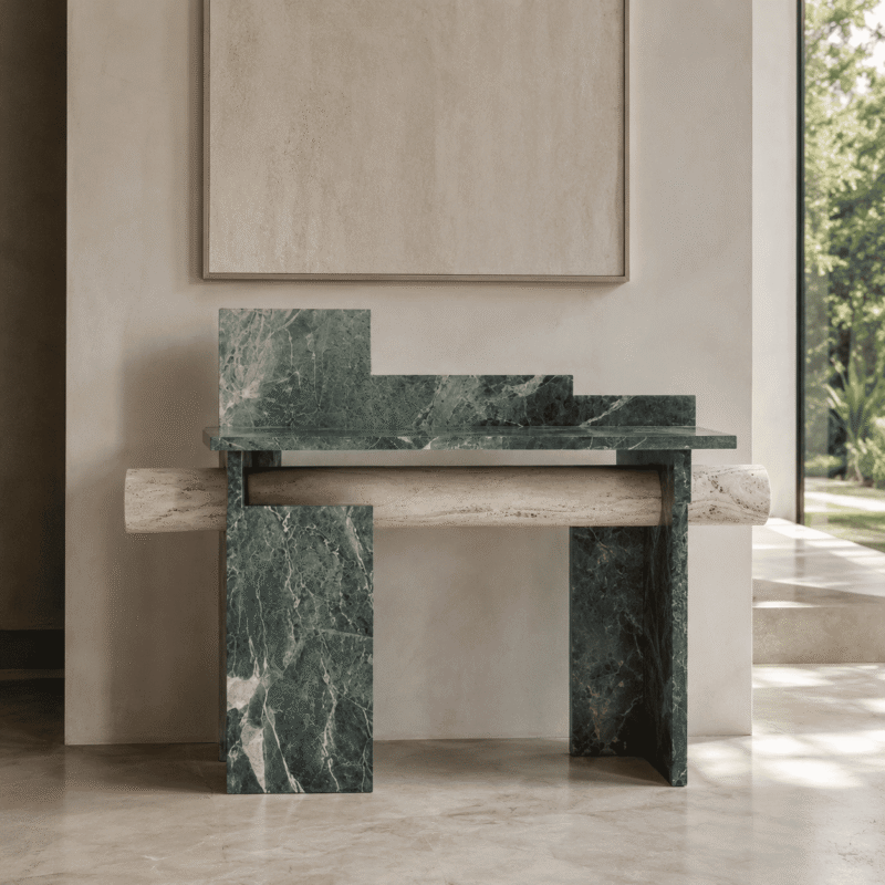 Axis Verde Marble Console Table