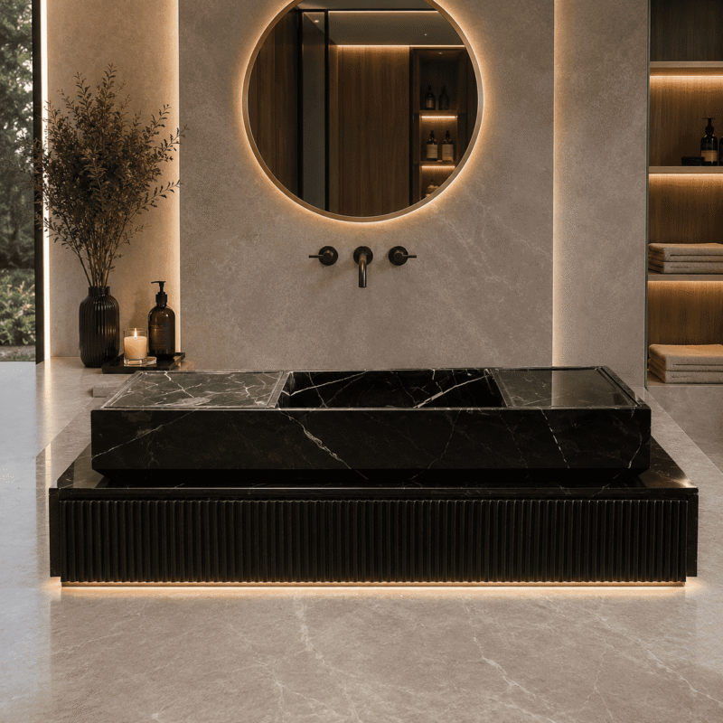 Noir Horizon Floating Vanity