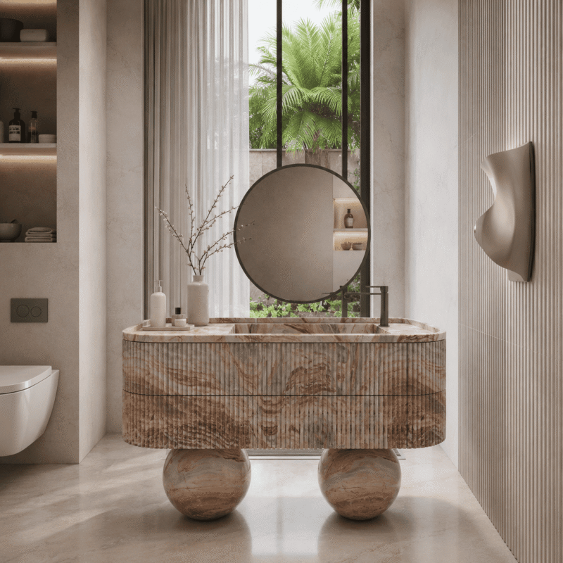 Terra Orb Marble Vanity