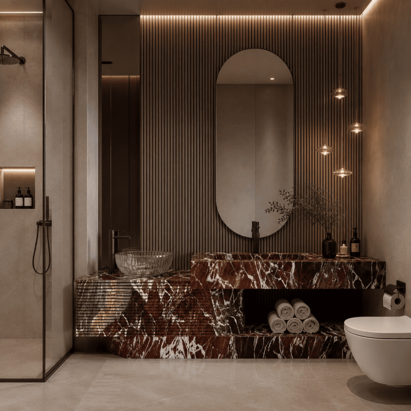 Rosso Atelier Marble Vanity
