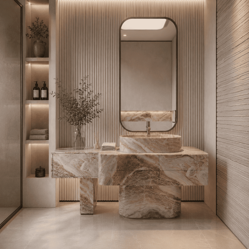 Sienna Flow Marble Vanity