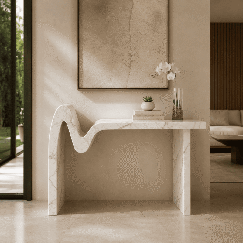 Cascade Marble Console Table