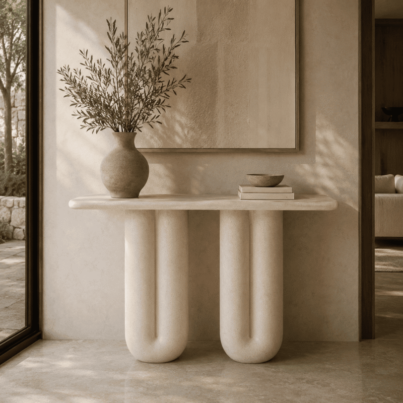 Monolith Duo Marble Console Table